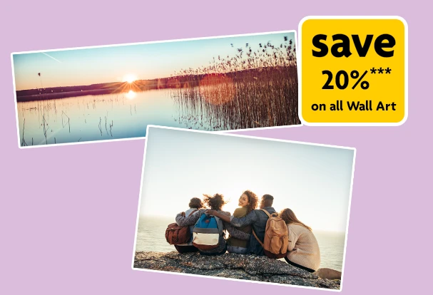 Foam board photo prints with nature and family scenes – lightweight wall art discount