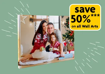 Save 50% on your second wall art – personalised wall decorations from Morrisons Photo