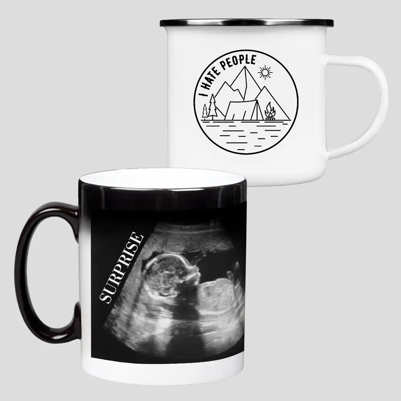 Personalise your enamel mug – endless design options, zero limits Design your enamel mug just the way you like it – one photo or a bunch, it’s all up to you. Let our templates give you a little creative nudge.