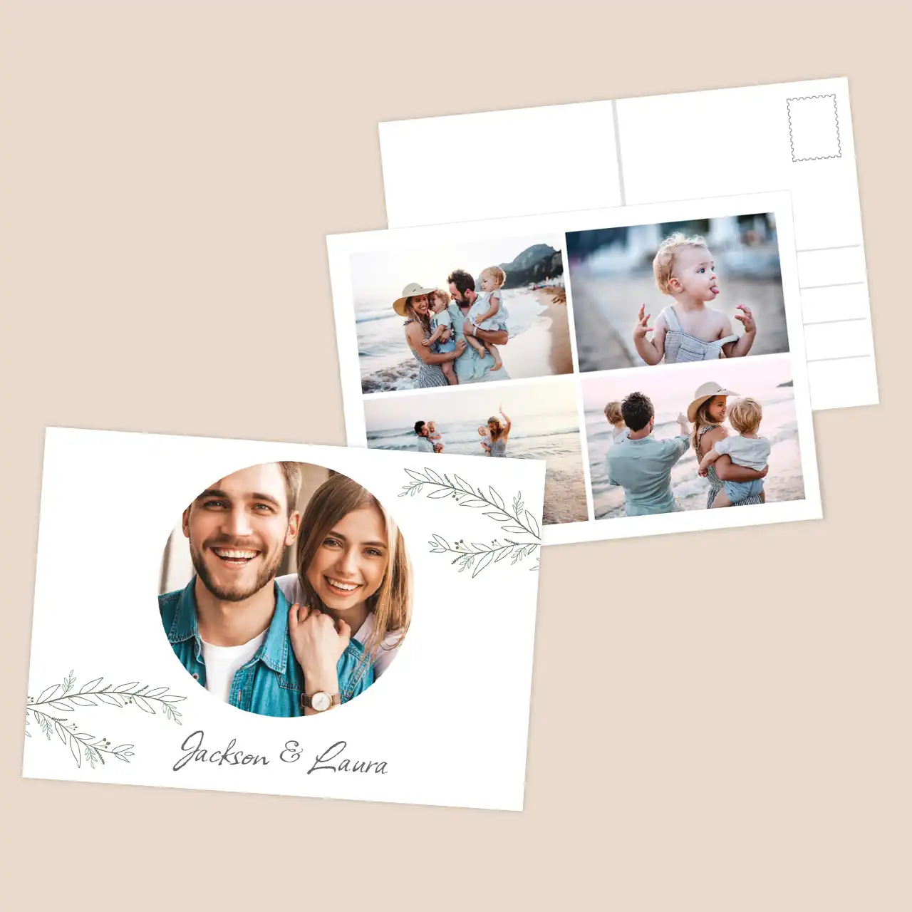 Personalised cards with a lovely selection of designs Personalised cards for invitations or greetings with space for your own images and text.