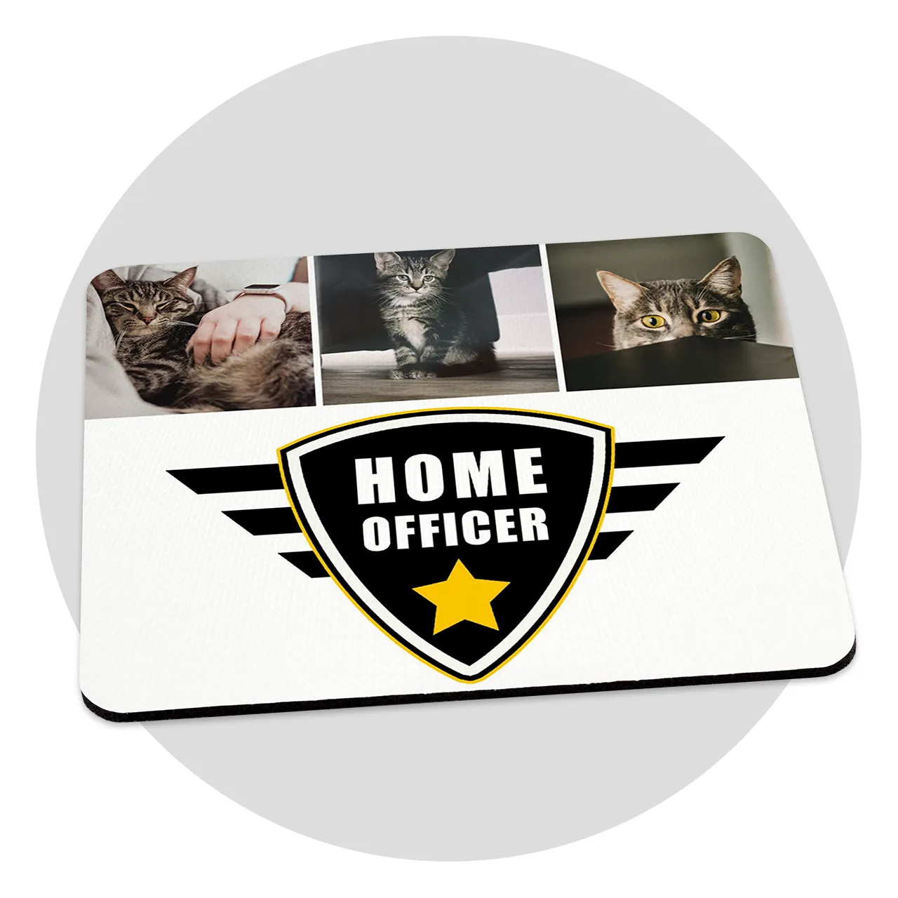 Personalised mouse mat, custom photo collage and design Make it yours! You can customise your photo mouse mat with your favourite design and even a collage of several photos.