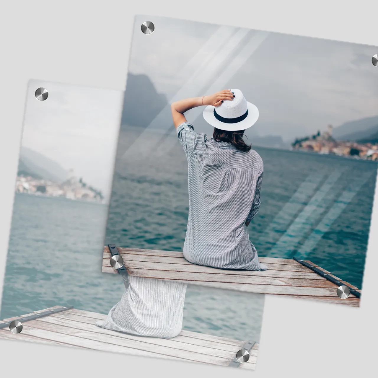 Acrylic wall print mounting accessories included Acrylic photo print with mounting kit