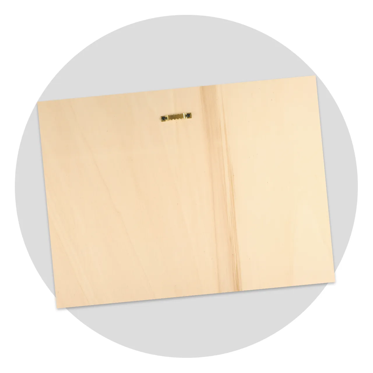 Wooden photo print on wall with soft neutral decor