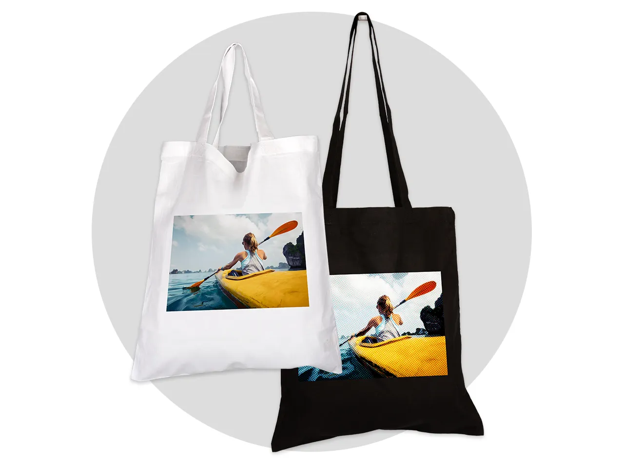 Get your own personalised tote bag at Morrisons Photo. The bags are available in white or black, with the black bag having a slightly longer handle.
