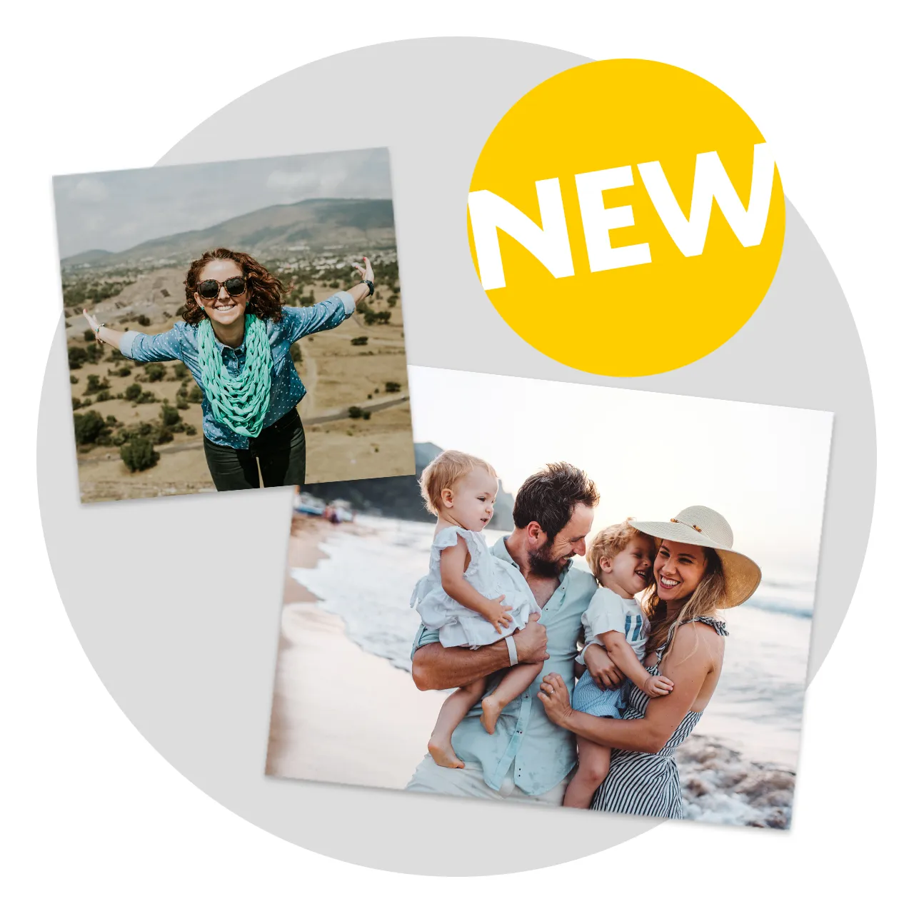 Aluminium photo print with floating mount