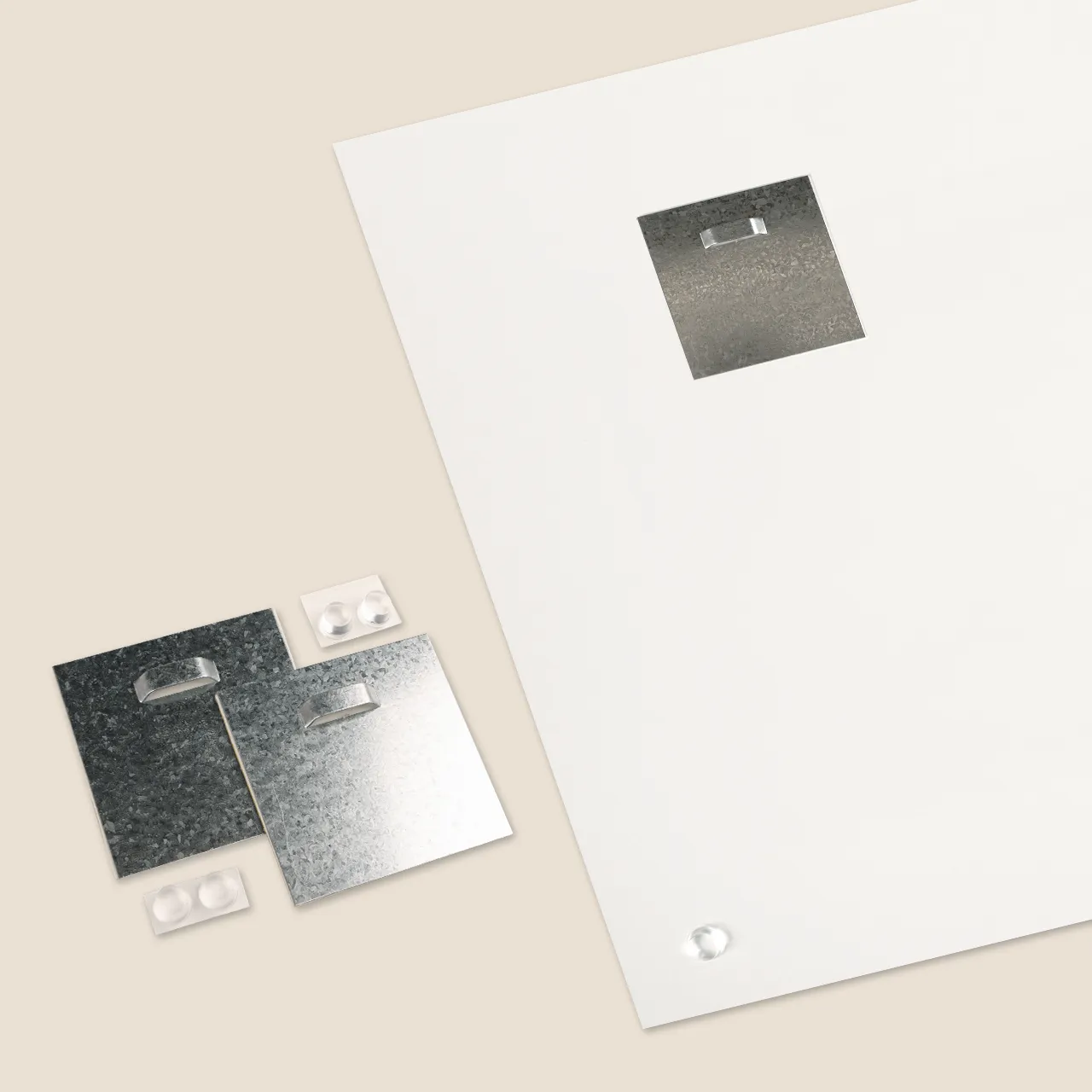 Aluminium photo print close-up corner view