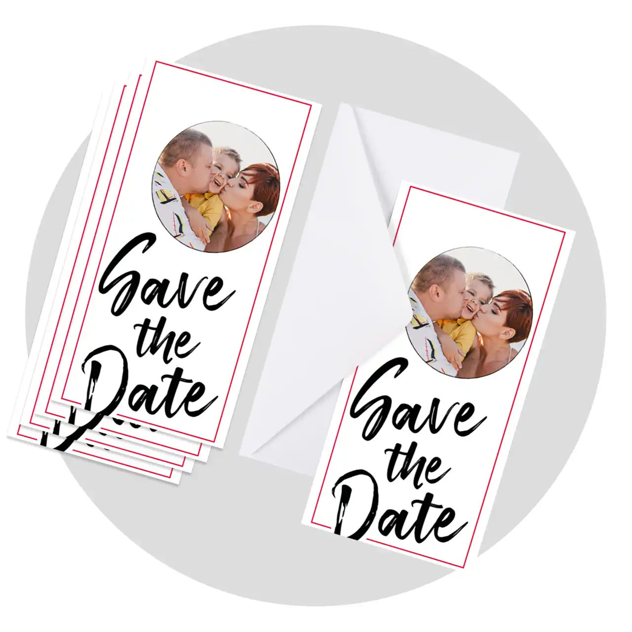 Photo cards, individually or as a set, including white envelopes Order your photo cards either individually or as a set of 5 or 10 cards. The choice is yours!